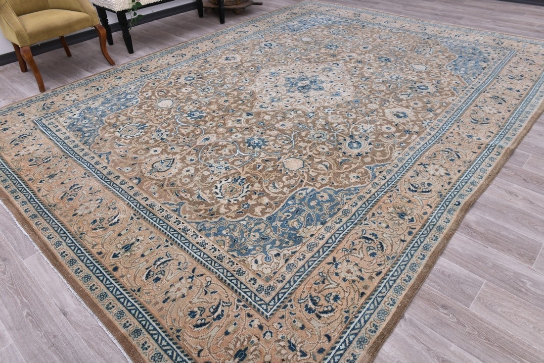 9'8'' x 13'3'' Unique Handmade Vintage Rug - 243941 - 2