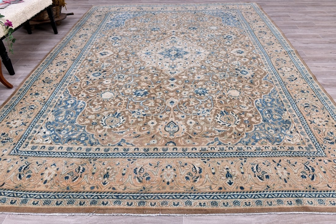 9'8'' x 13'3'' Unique Handmade Vintage Rug - 243941 - 3