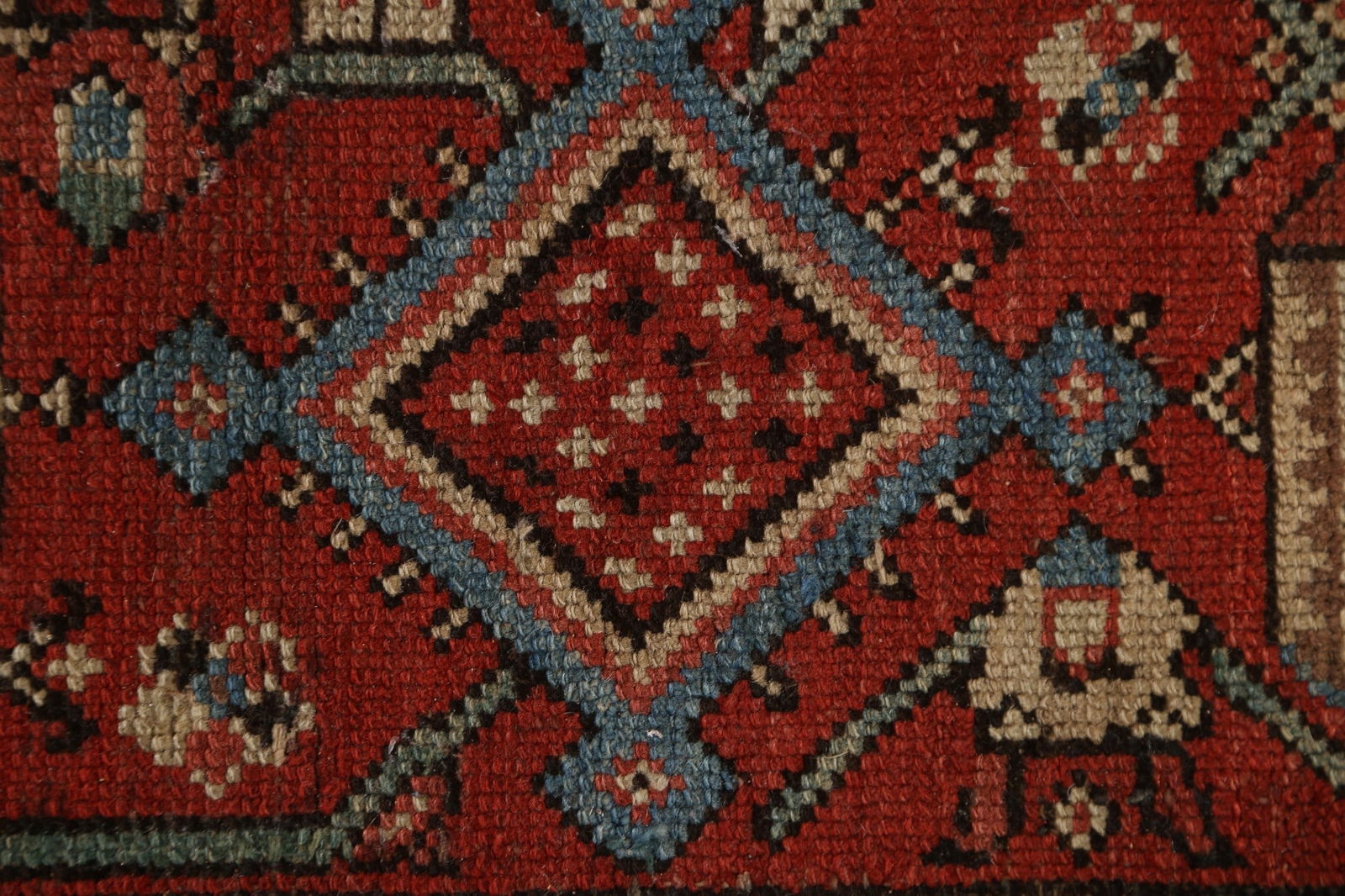 Pre-1900 Antique Vegetable Dye Heriz Bakhshayesh Persian Rug 7x13 - 11