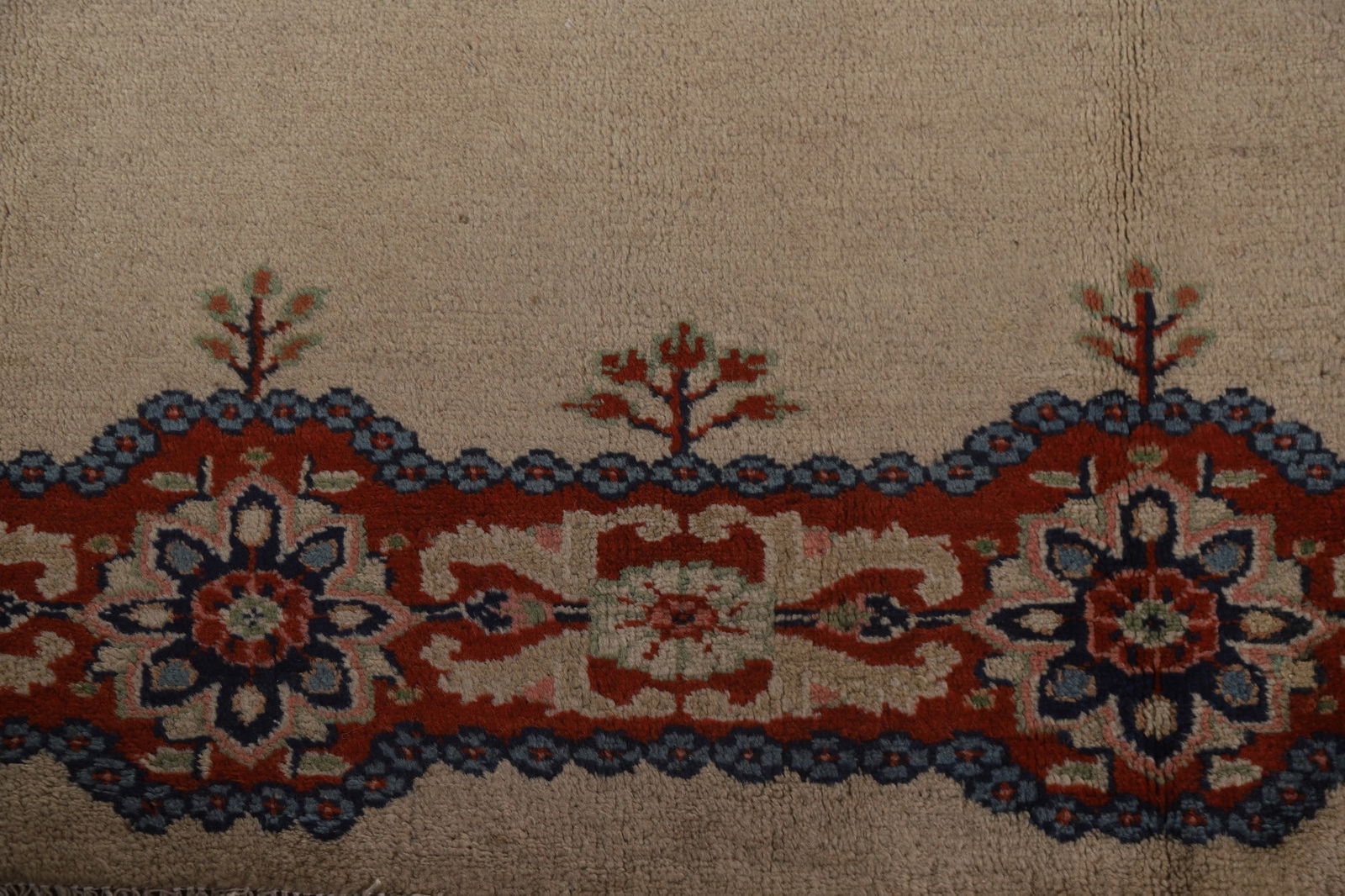 Pre-1900 Antique Vegetable Dye Sultanabad Persian Rug 5x20 - 10