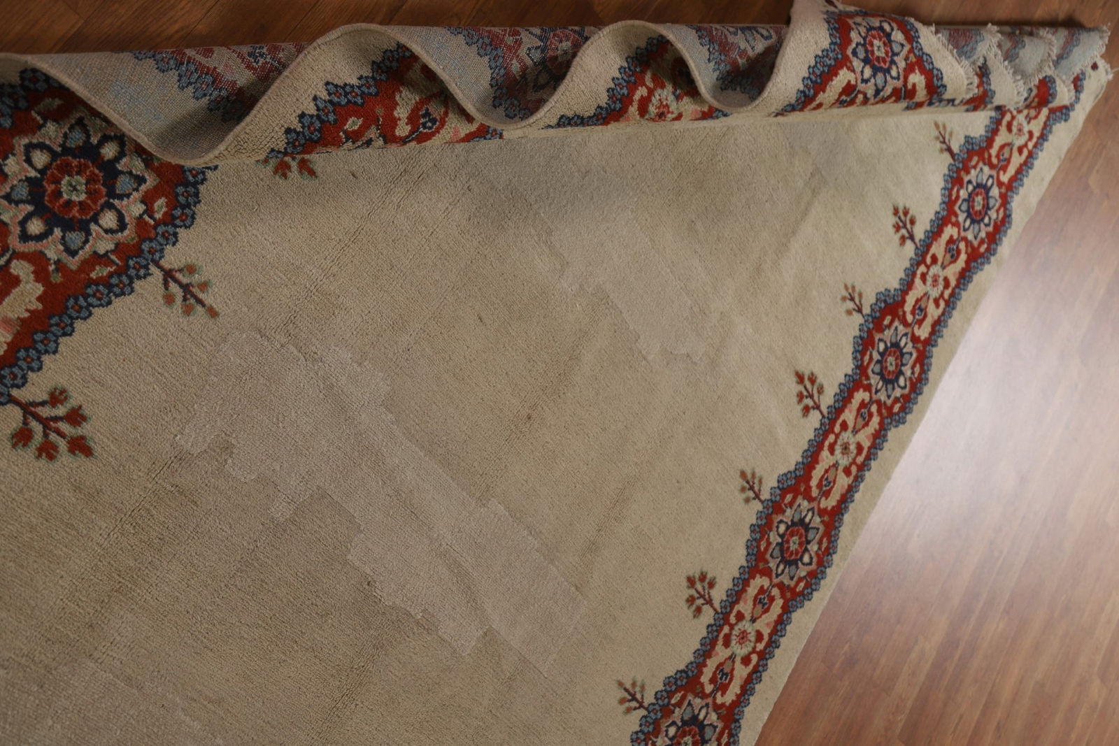 Pre-1900 Antique Vegetable Dye Sultanabad Persian Rug 5x20 - 19