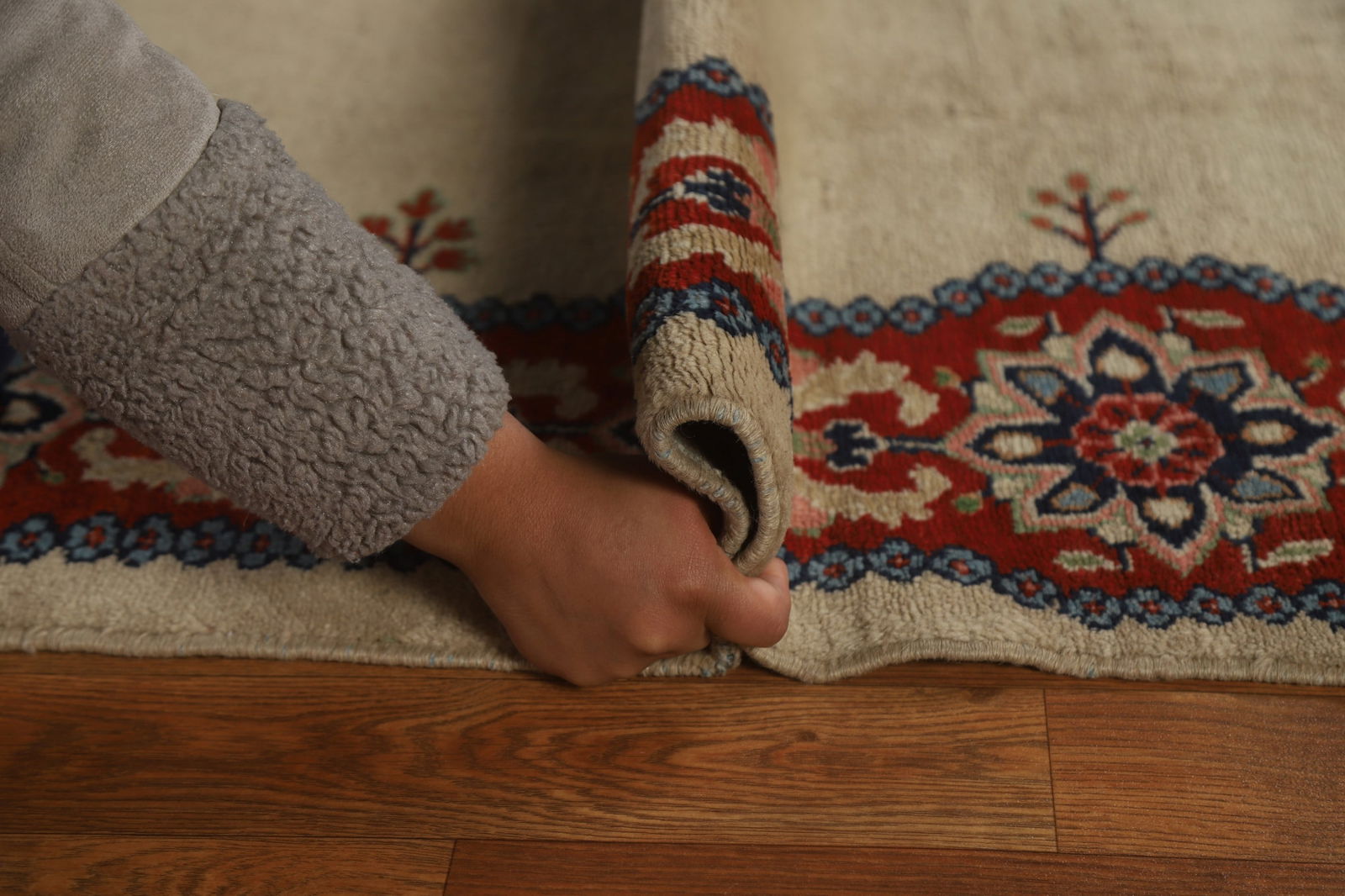 Pre-1900 Antique Vegetable Dye Sultanabad Persian Rug 5x20 - 20