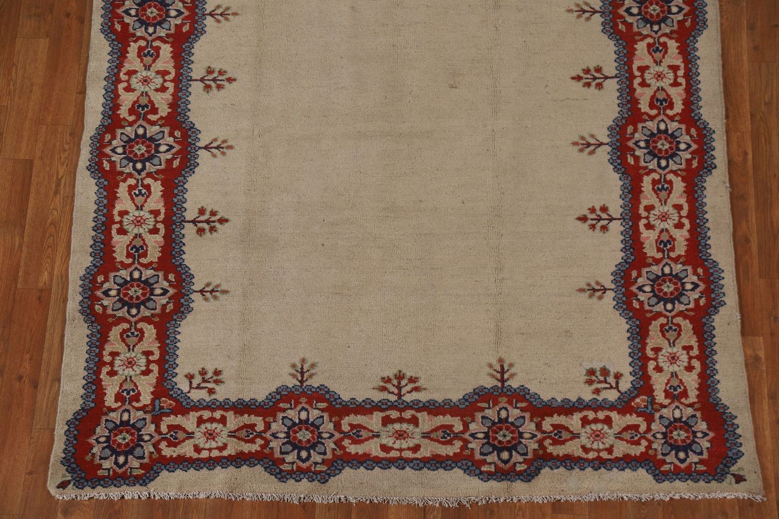 Pre-1900 Antique Vegetable Dye Sultanabad Persian Rug 5x20 - 7