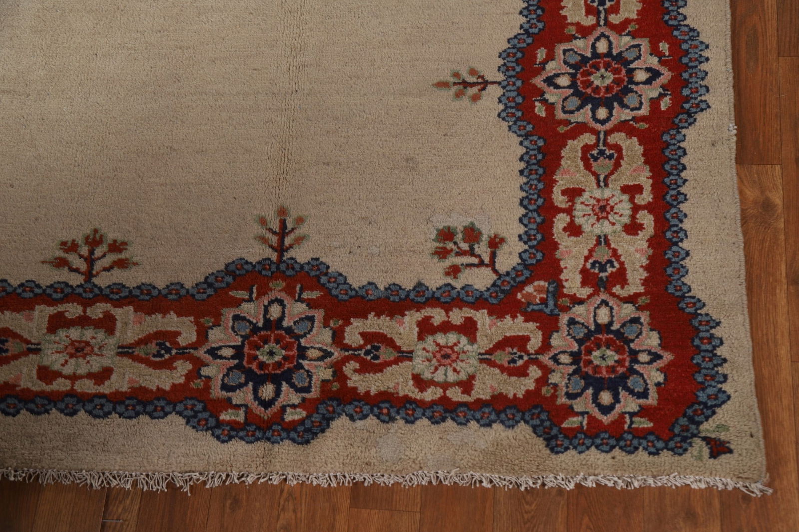 Pre-1900 Antique Vegetable Dye Sultanabad Persian Rug 5x20 - 8