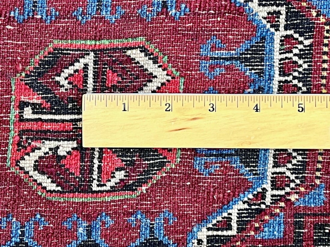 Hand-Knotted Antique Persian Balouch Tribal Runner Wool Rug 3'5" x 9'5" - 14