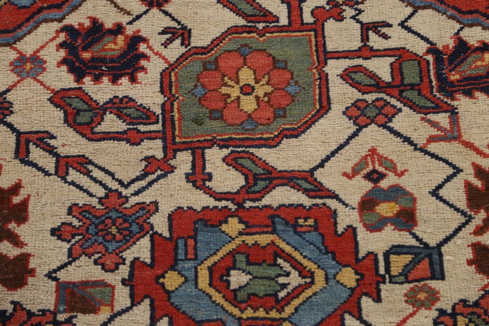 Pre-1900 Antique Vegetable Dye Bidjar Halvaei Persian Rug 8x12 - 10