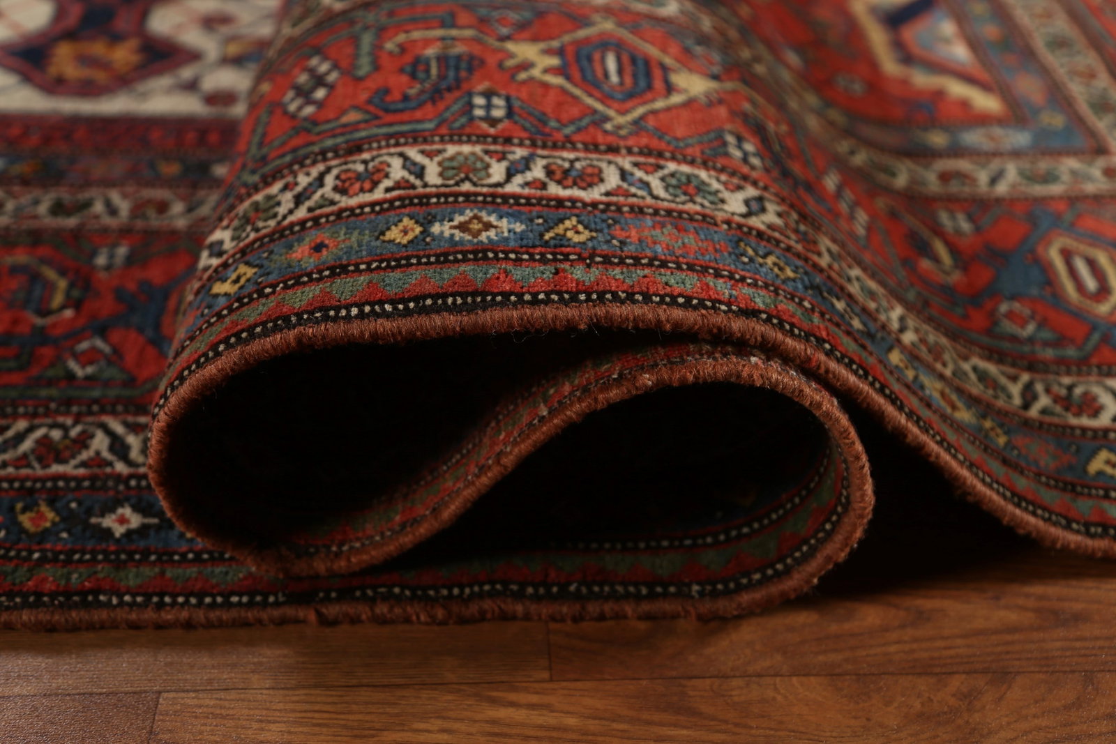 Pre-1900 Antique Vegetable Dye Bidjar Halvaei Persian Rug 8x12 - 15