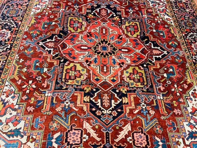 Antique Persian Heriz rug-4504 - 6
