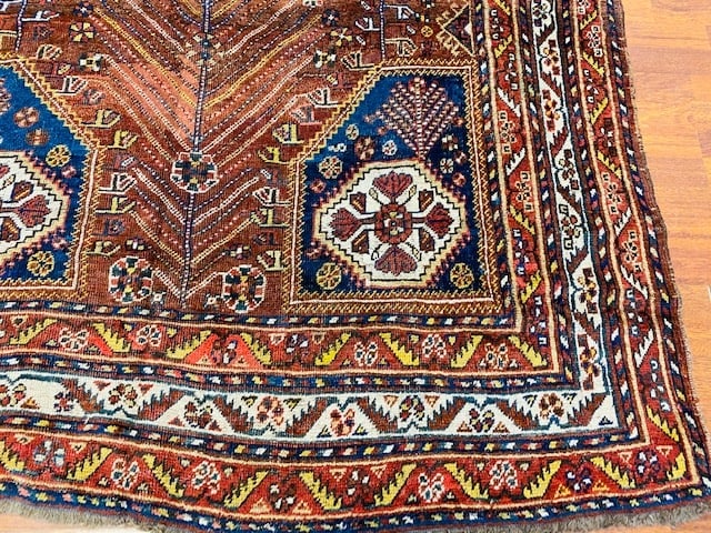 Antique Persian Shiraz Rug-962 - 4