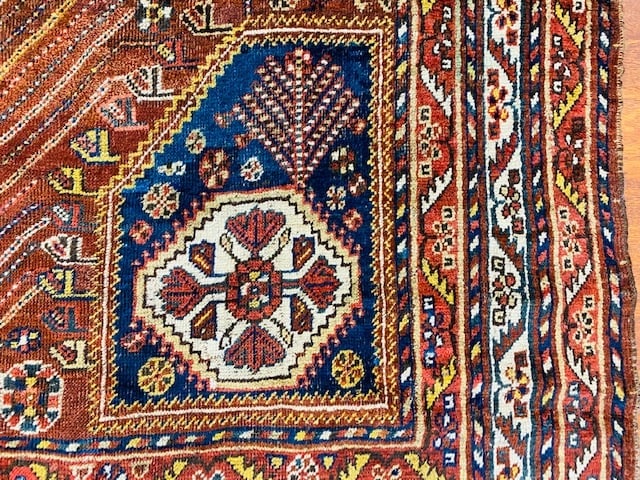 Antique Persian Shiraz Rug-962 - 8
