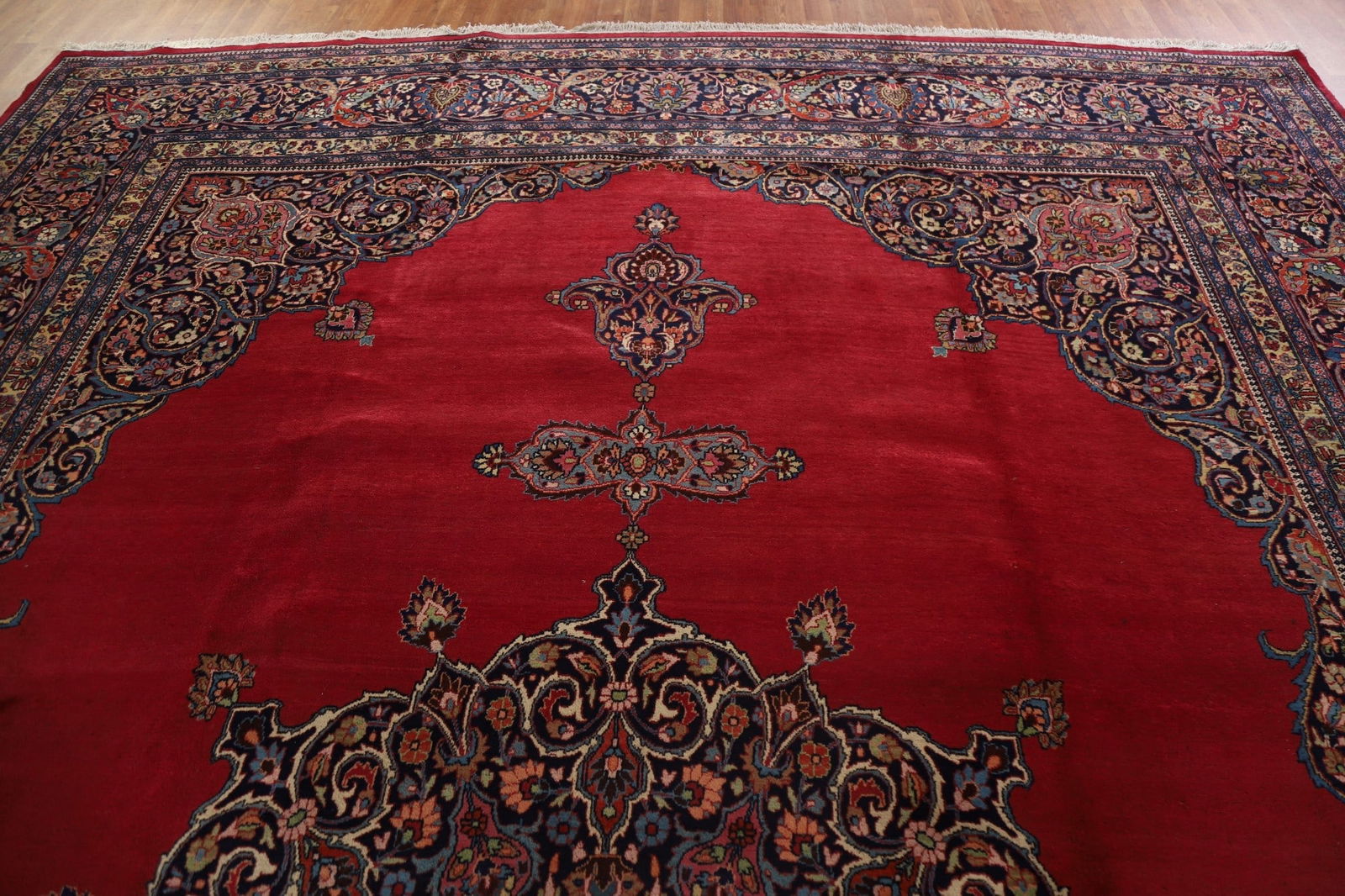 Antique Vegetable Dye Mahal Persian Large Rug 12x18 - 14