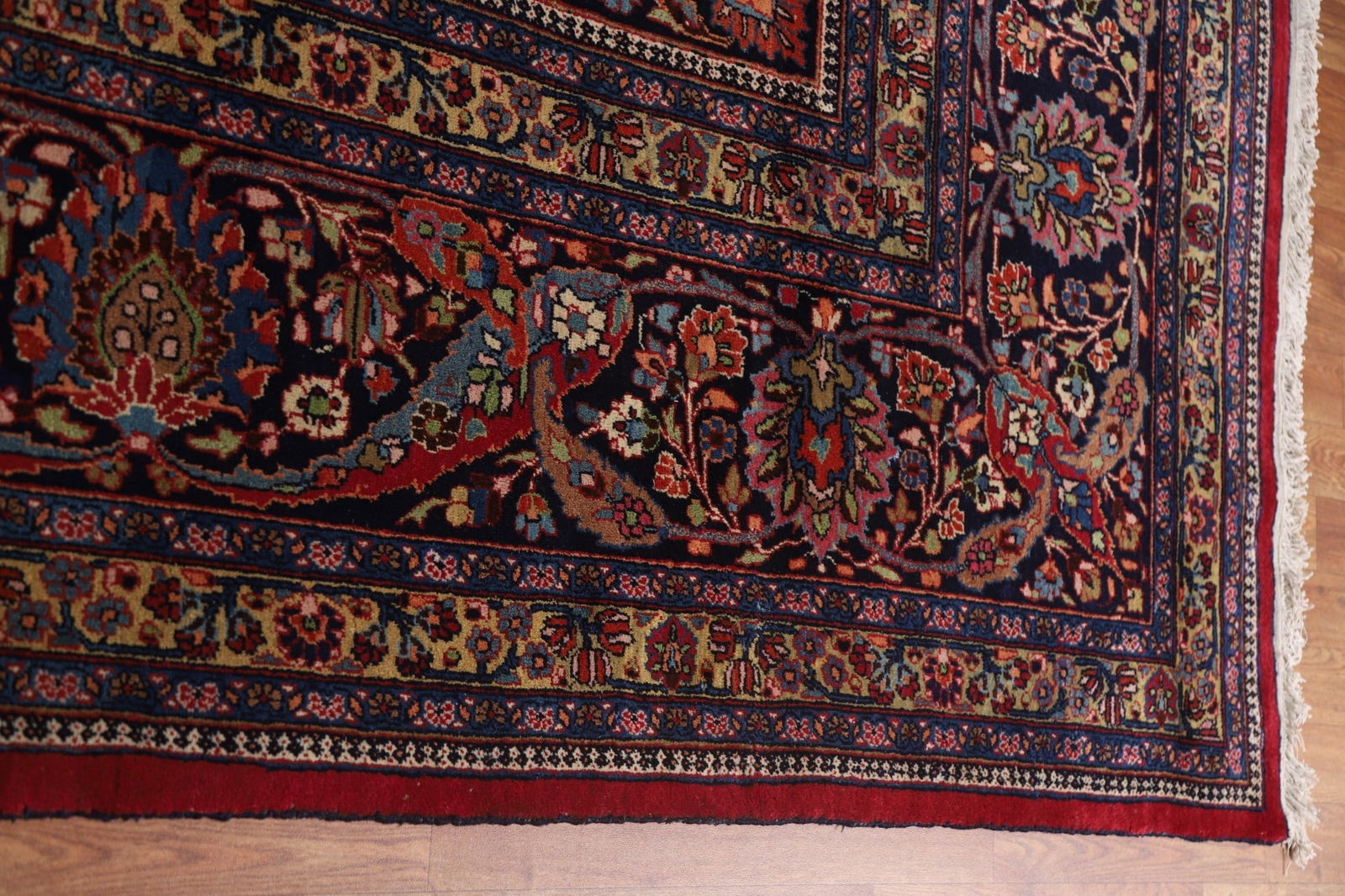 Antique Vegetable Dye Mahal Persian Large Rug 12x18 - 15