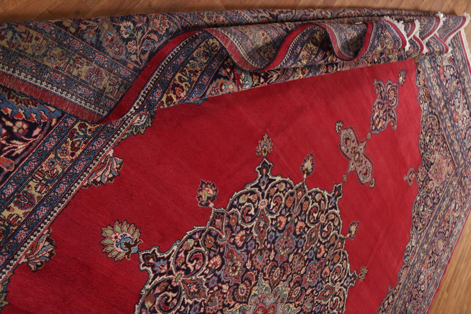 Antique Vegetable Dye Mahal Persian Large Rug 12x18 - 19