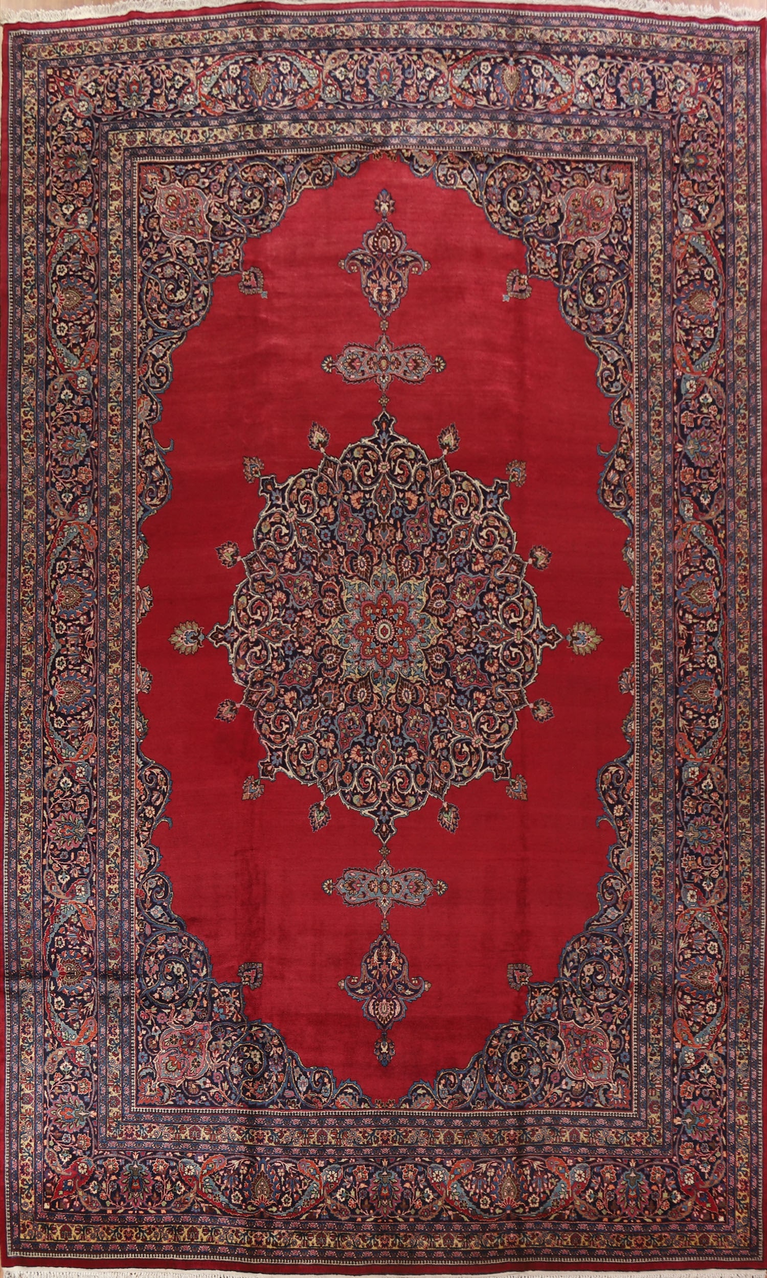 Antique Vegetable Dye Mahal Persian Large Rug 12x18 (1 of 20)