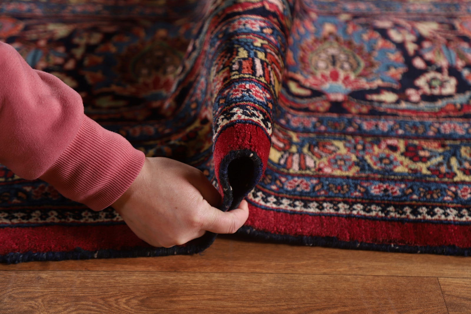 Antique Vegetable Dye Mahal Persian Large Rug 12x18 - 20