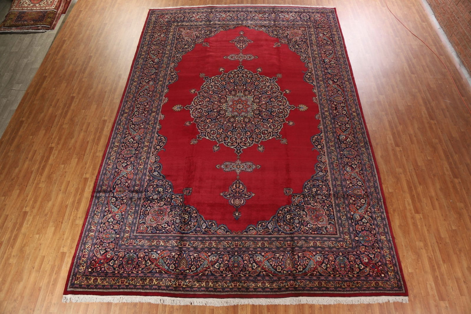 Antique Vegetable Dye Mahal Persian Large Rug 12x18 - 3