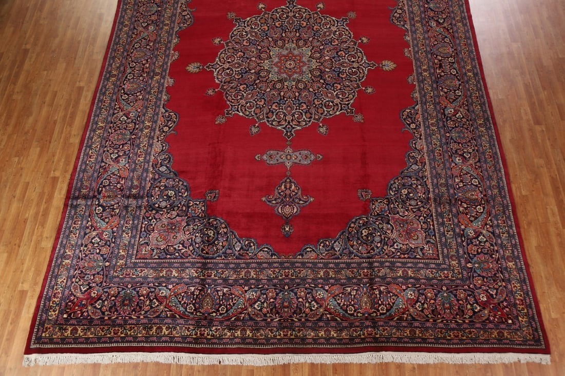 Antique Vegetable Dye Mahal Persian Large Rug 12x18 - 6