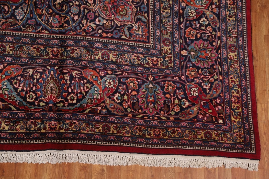 Antique Vegetable Dye Mahal Persian Large Rug 12x18 - 7