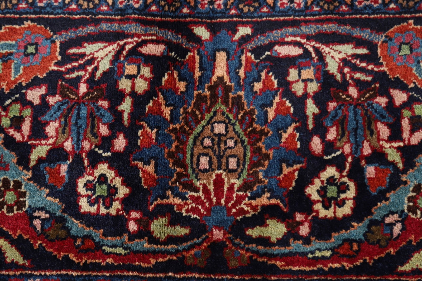 Antique Vegetable Dye Mahal Persian Large Rug 12x18 - 9