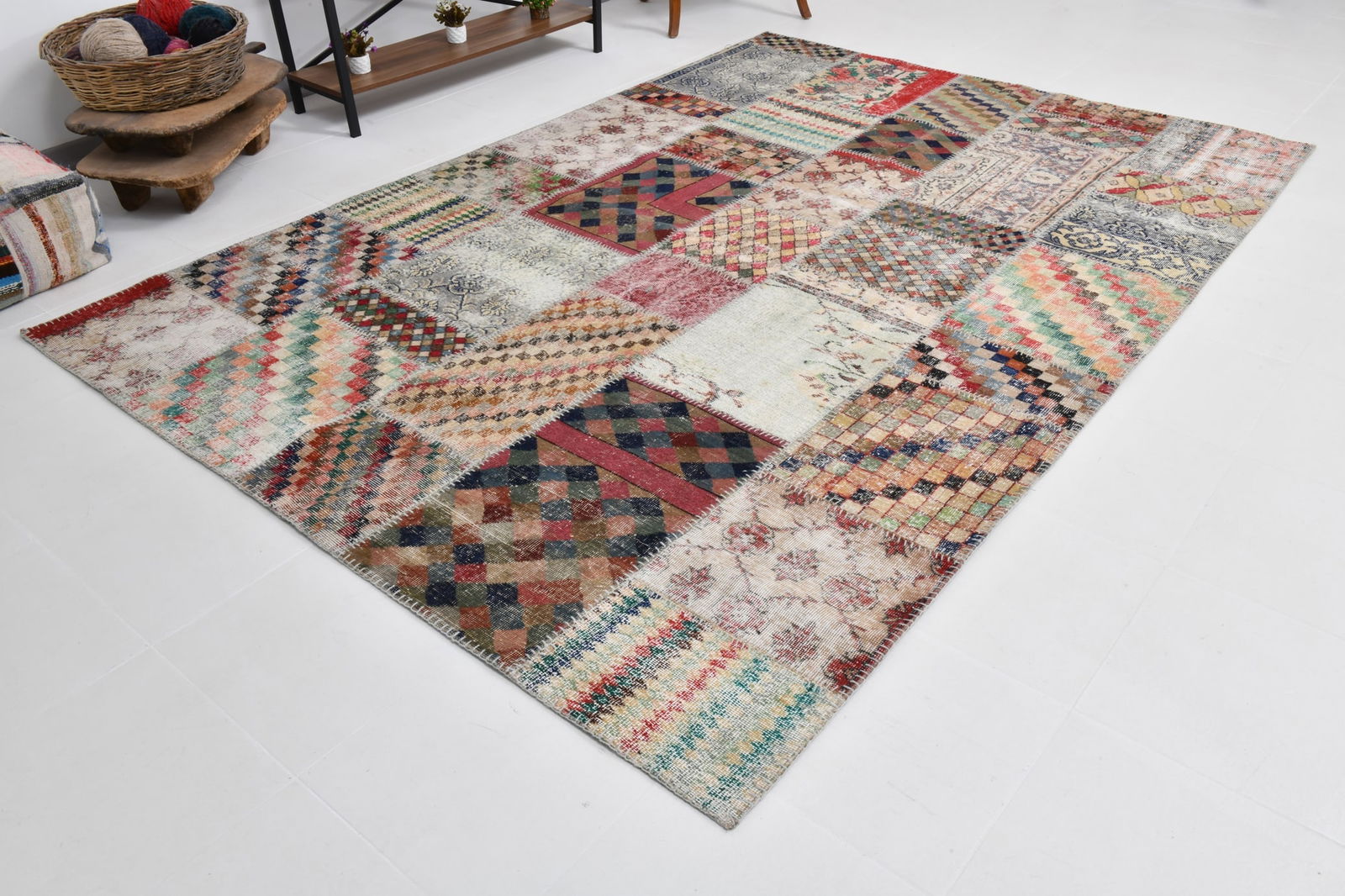 6'10'' x 10'0'' Turkish Vintage Runner Rug - 21557 - 7