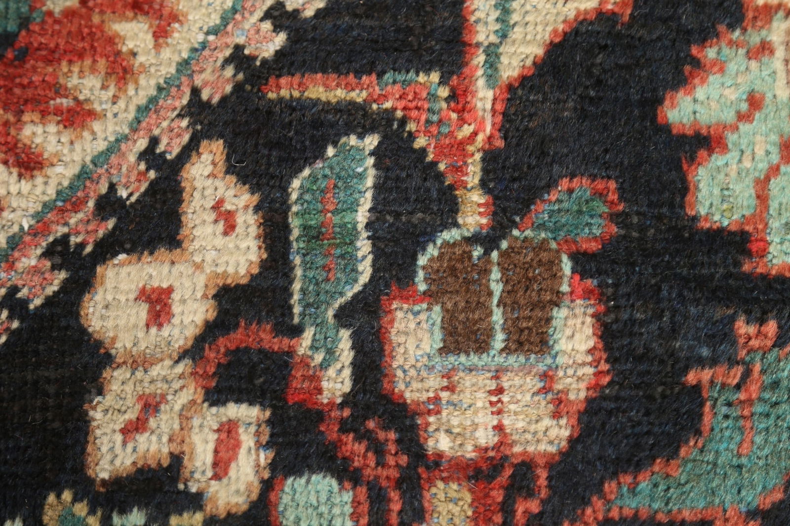 Antique Vegetable Dye Mahal Persian Large Rug 10x17 - 15