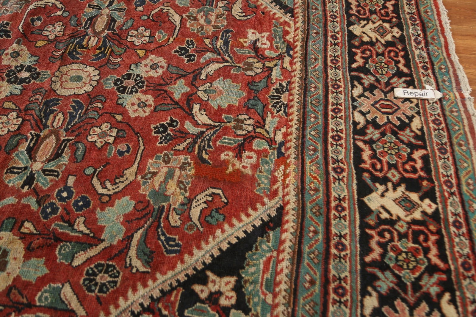 Antique Vegetable Dye Mahal Persian Large Rug 10x17 - 17