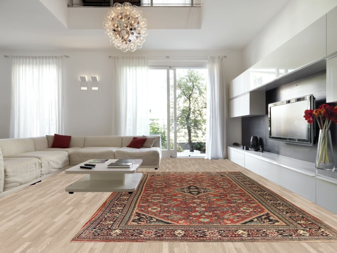 Antique Vegetable Dye Mahal Persian Large Rug 10x17 - 2