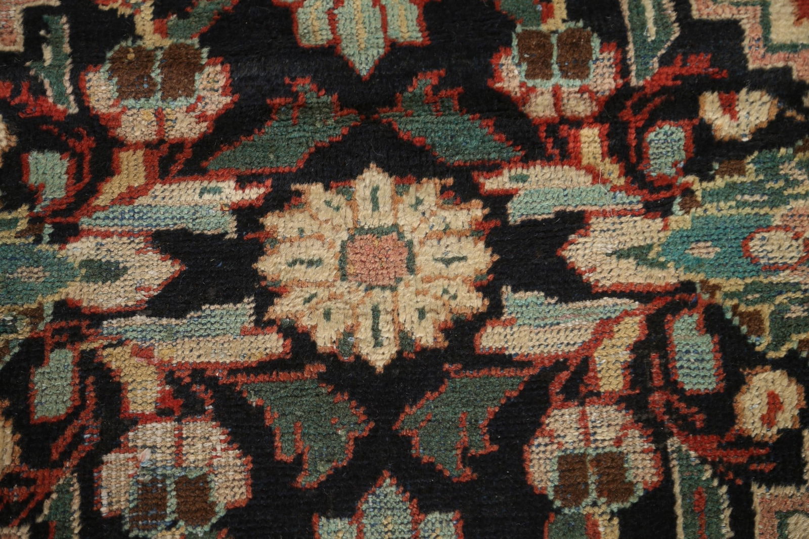 Antique Vegetable Dye Mahal Persian Large Rug 10x17 - 9