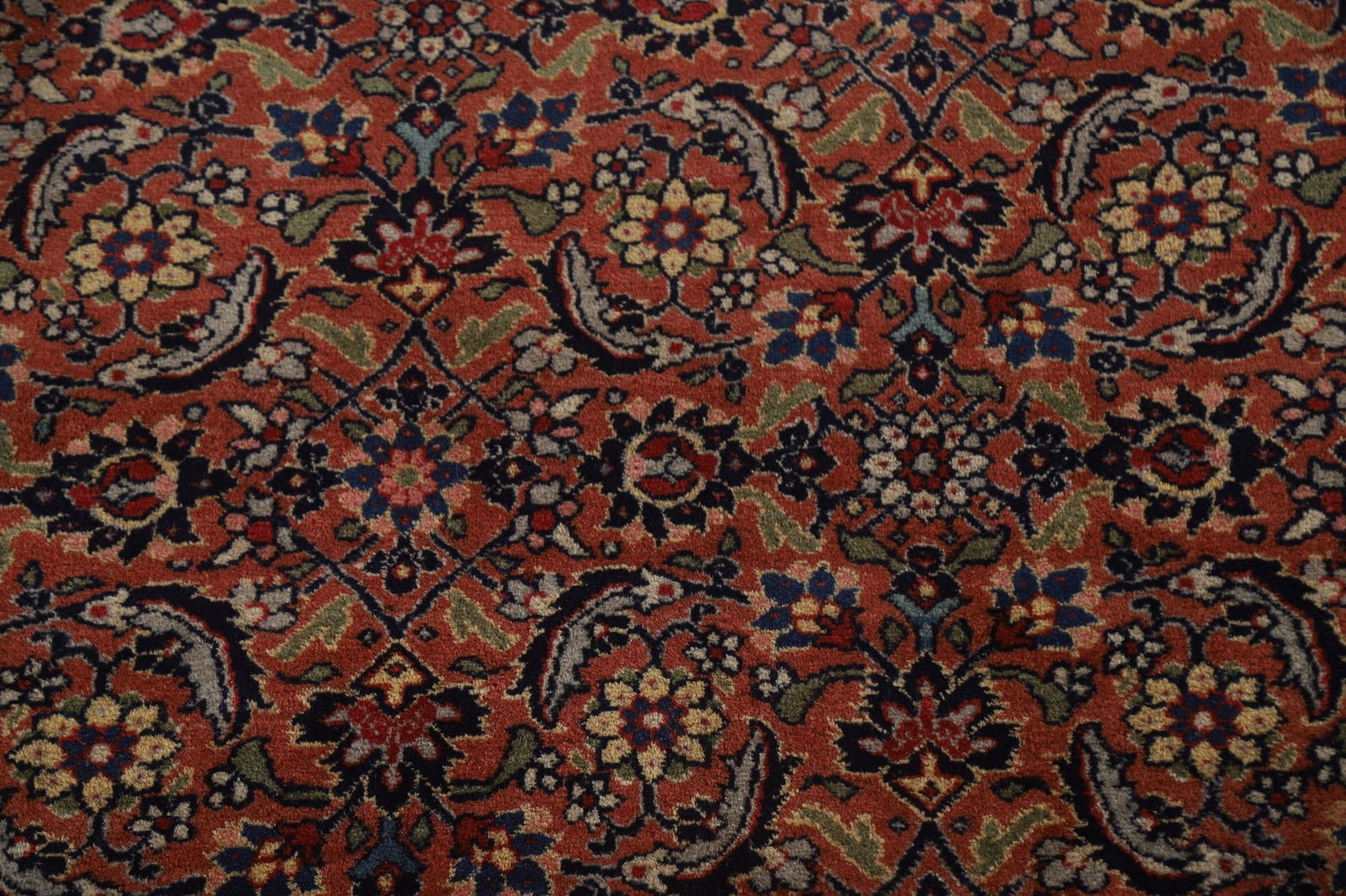 Pre-1900 Antique Vegetable Dye Tabriz Large Persian Rug 15x21 - 11