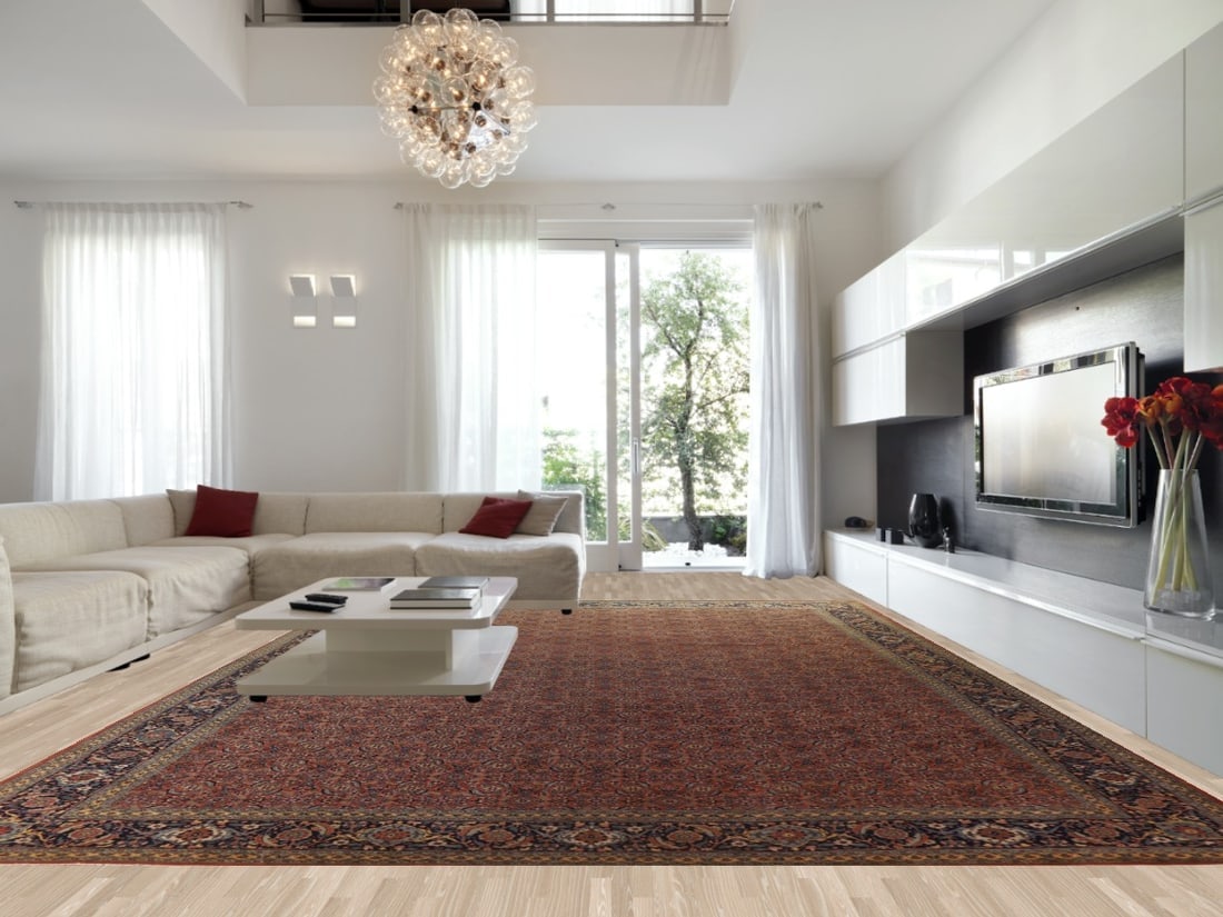 Pre-1900 Antique Vegetable Dye Tabriz Large Persian Rug 15x21 - 2