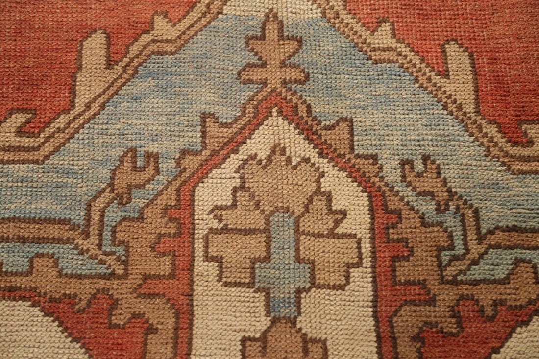 Antique Vegetable Dye Oushak Turkish Large Rug 11x16 - 10