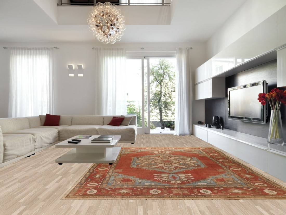 Antique Vegetable Dye Oushak Turkish Large Rug 11x16 - 2