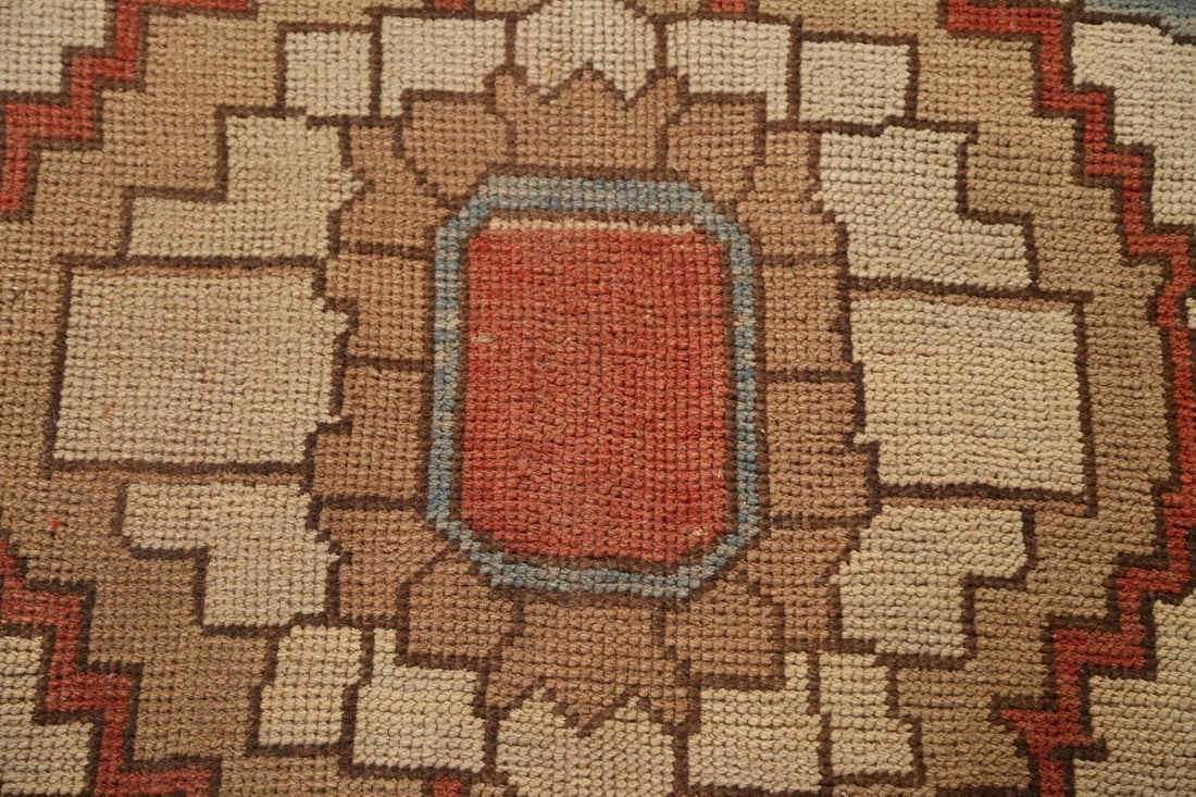 Antique Vegetable Dye Oushak Turkish Large Rug 11x16 - 9