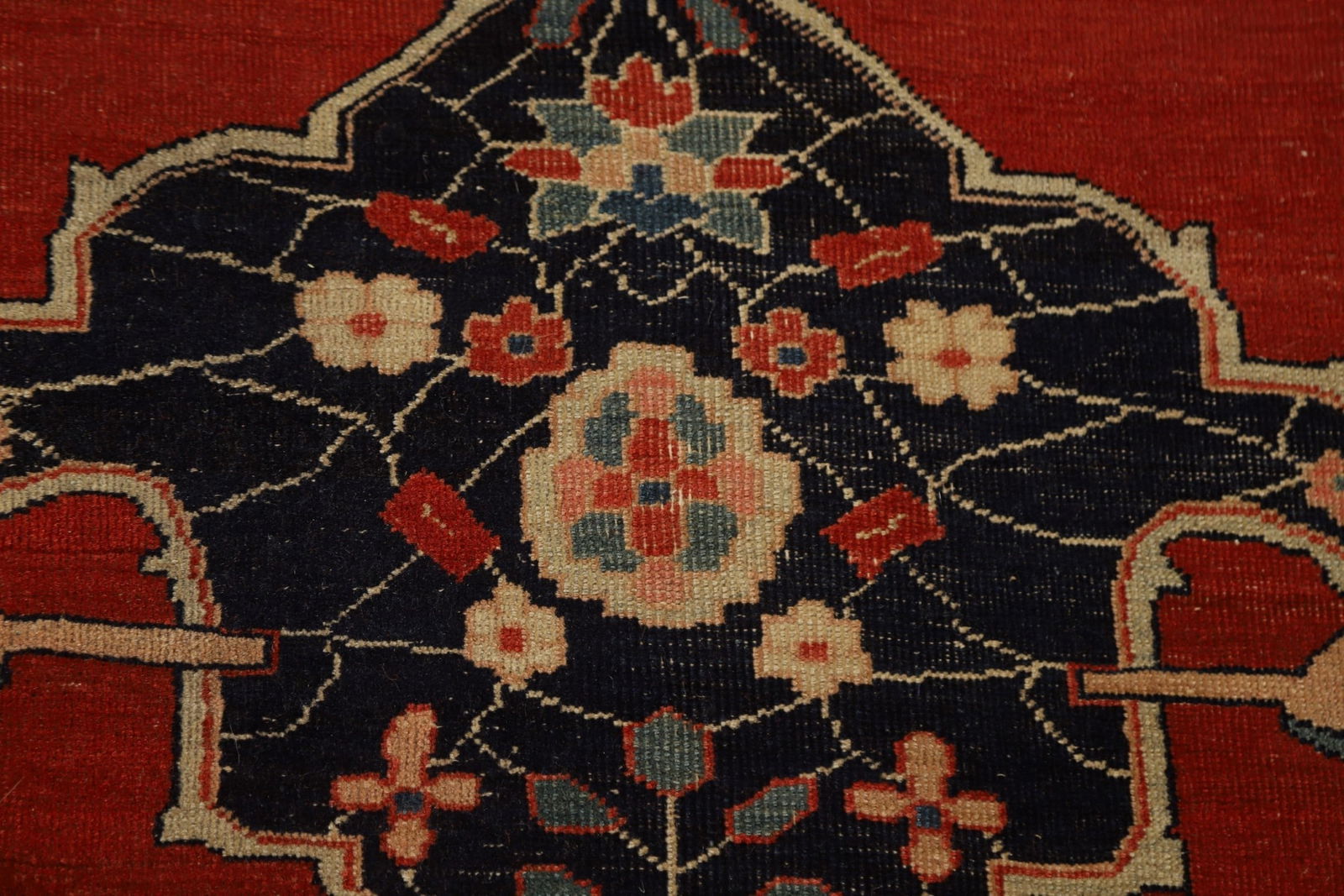 Masterpiece Antique Sarouk Farahan Open Filed Persian Rug 14x20 - 10