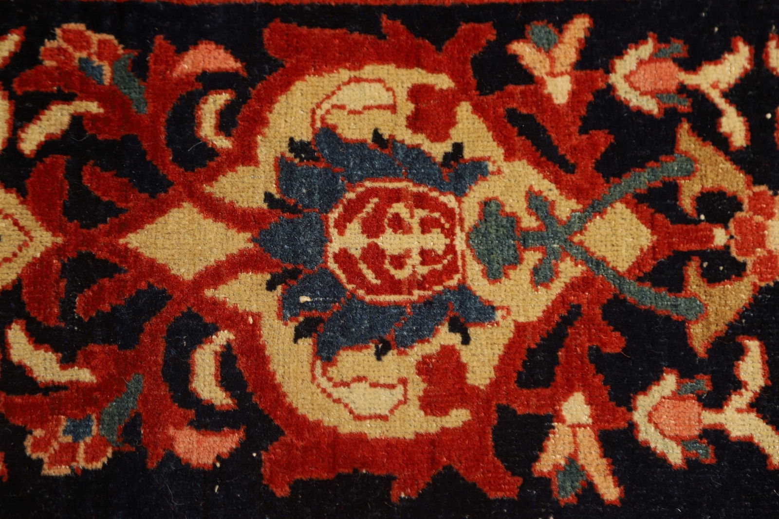 Masterpiece Antique Sarouk Farahan Open Filed Persian Rug 14x20 - 13