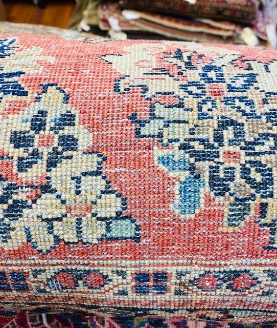 Antique Persdian sarouk rug-4355 - 7