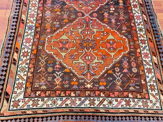 Antique karabagh Caucasian Runner, -4000 - 5