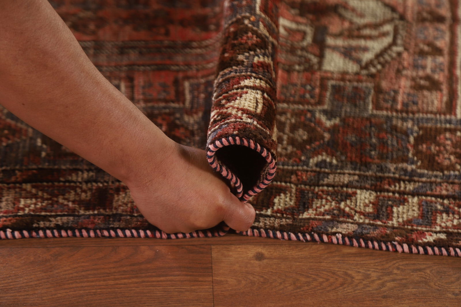 Vegetable Dye Antique Qashqai Persian Area Rug 6x9 - 20