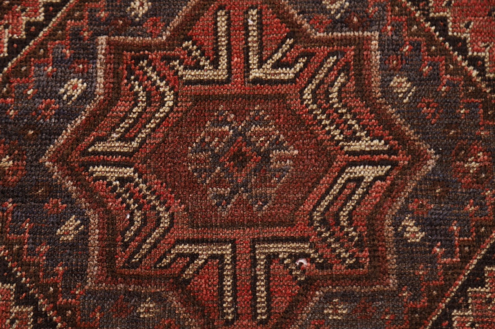 Vegetable Dye Antique Qashqai Persian Area Rug 6x9 - 9