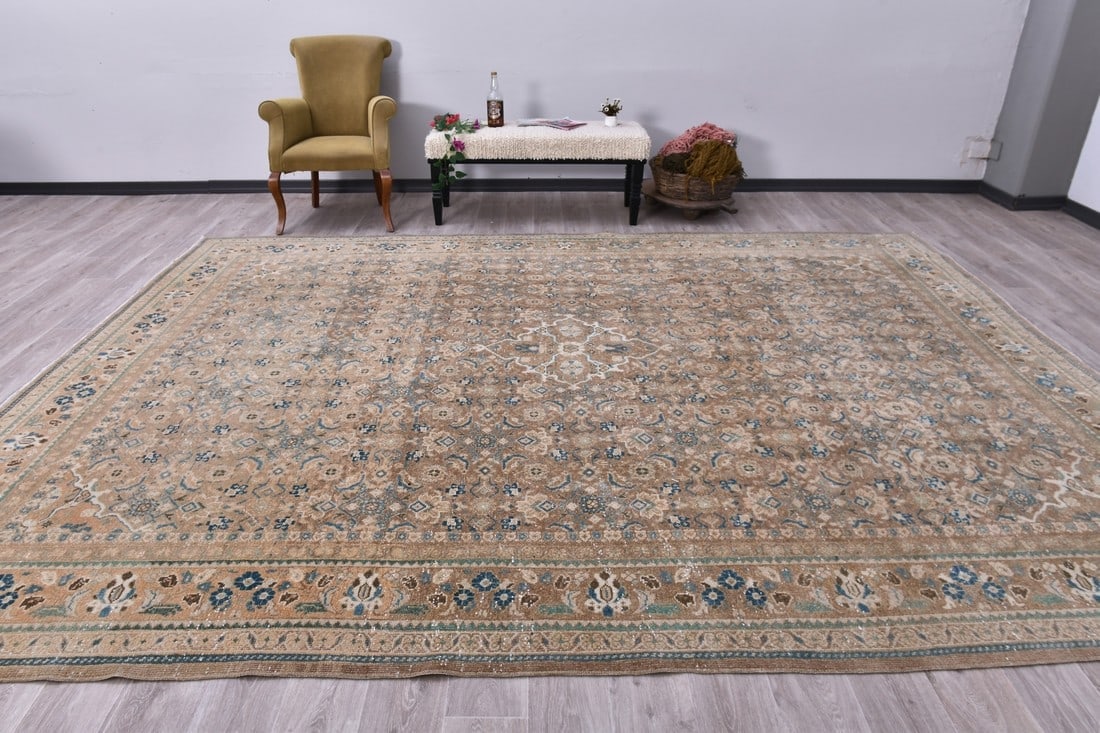9'7'' x 12'8'' Unique Handmade Vintage Rug - 244000 (1 of 16)