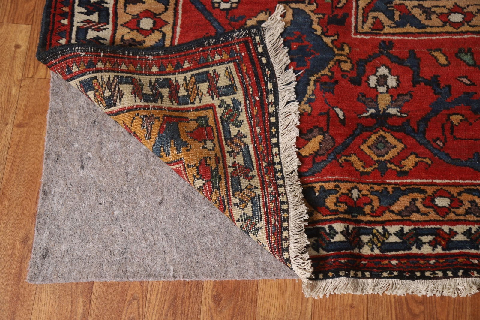 Pre-1900 Antique Bakhtiari Shalamzar Vegetable Dye Persian Rug 13x20 - 8