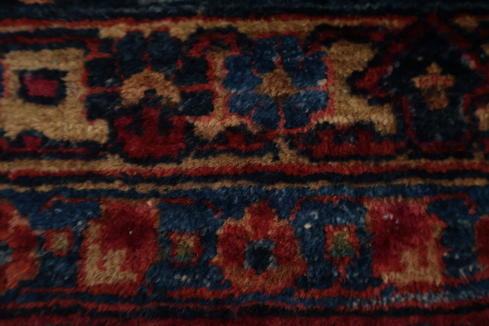 Antique Vegetable Dye Sarouk Persian Large Rug 9x17 - 10