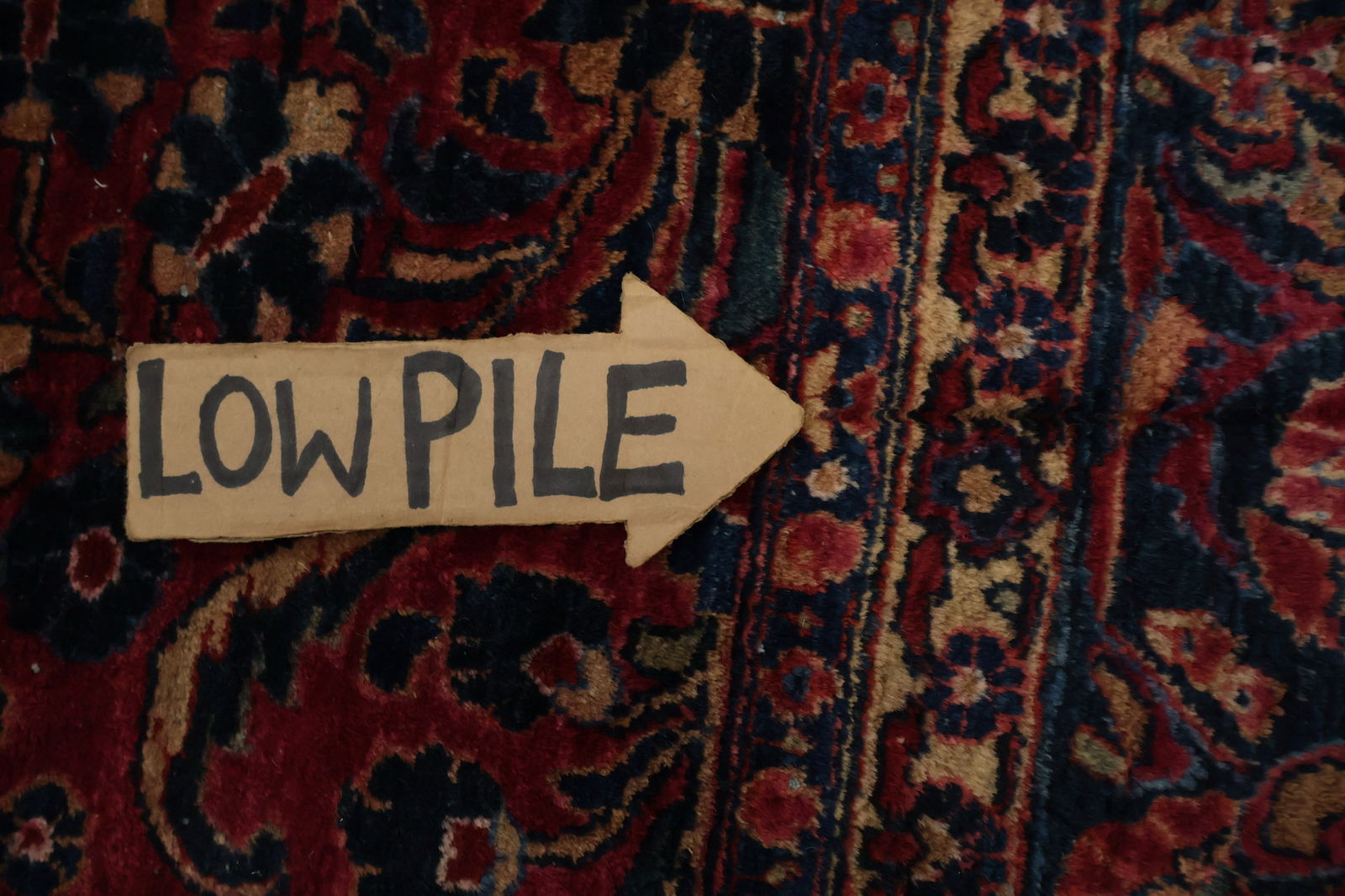 Antique Vegetable Dye Sarouk Persian Large Rug 9x17 - 16