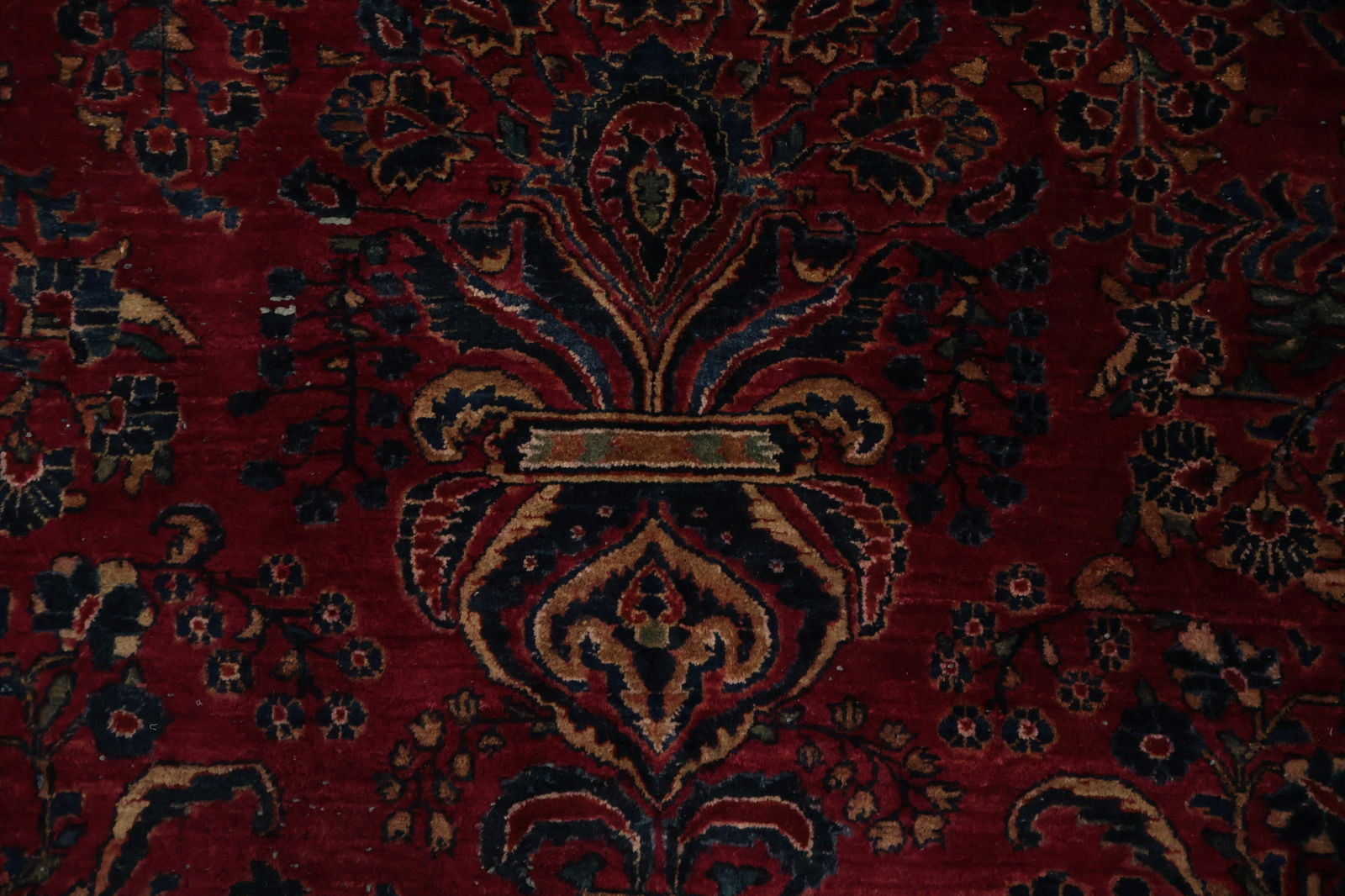 Antique Vegetable Dye Sarouk Persian Large Rug 9x17 - 8
