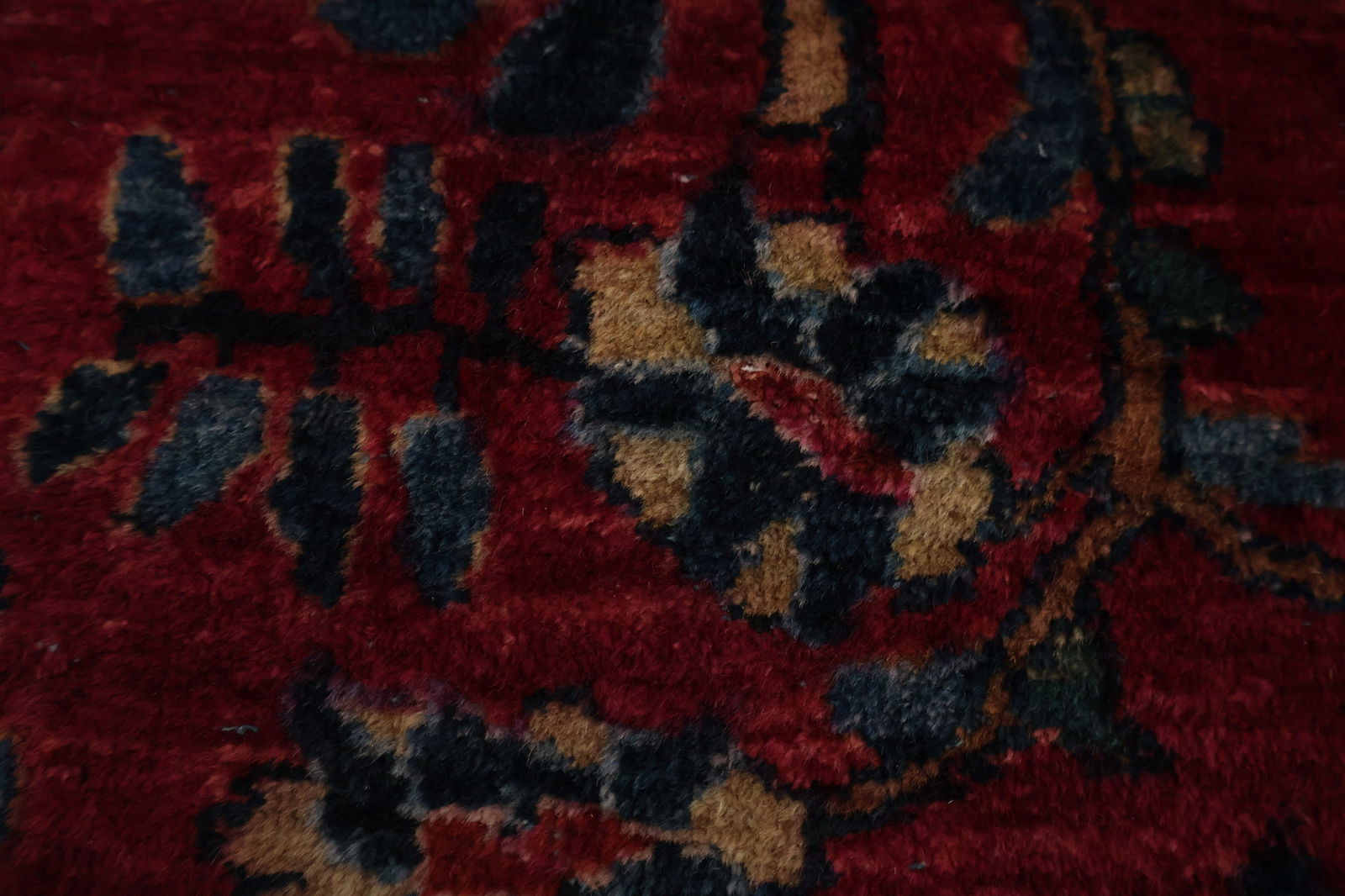 Antique Vegetable Dye Sarouk Persian Large Rug 9x17 - 9