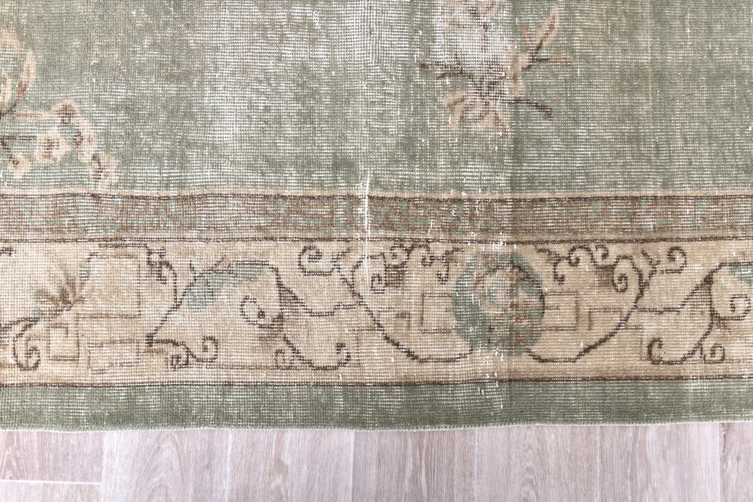 6'7'' x 9'9'' Turkish Vintage Runner Rug - 240643 - 9