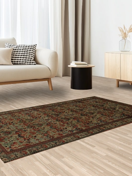 Pre-1900 Antique Senneh Persian Rug 4x6 for Any Living Space Decor - 2