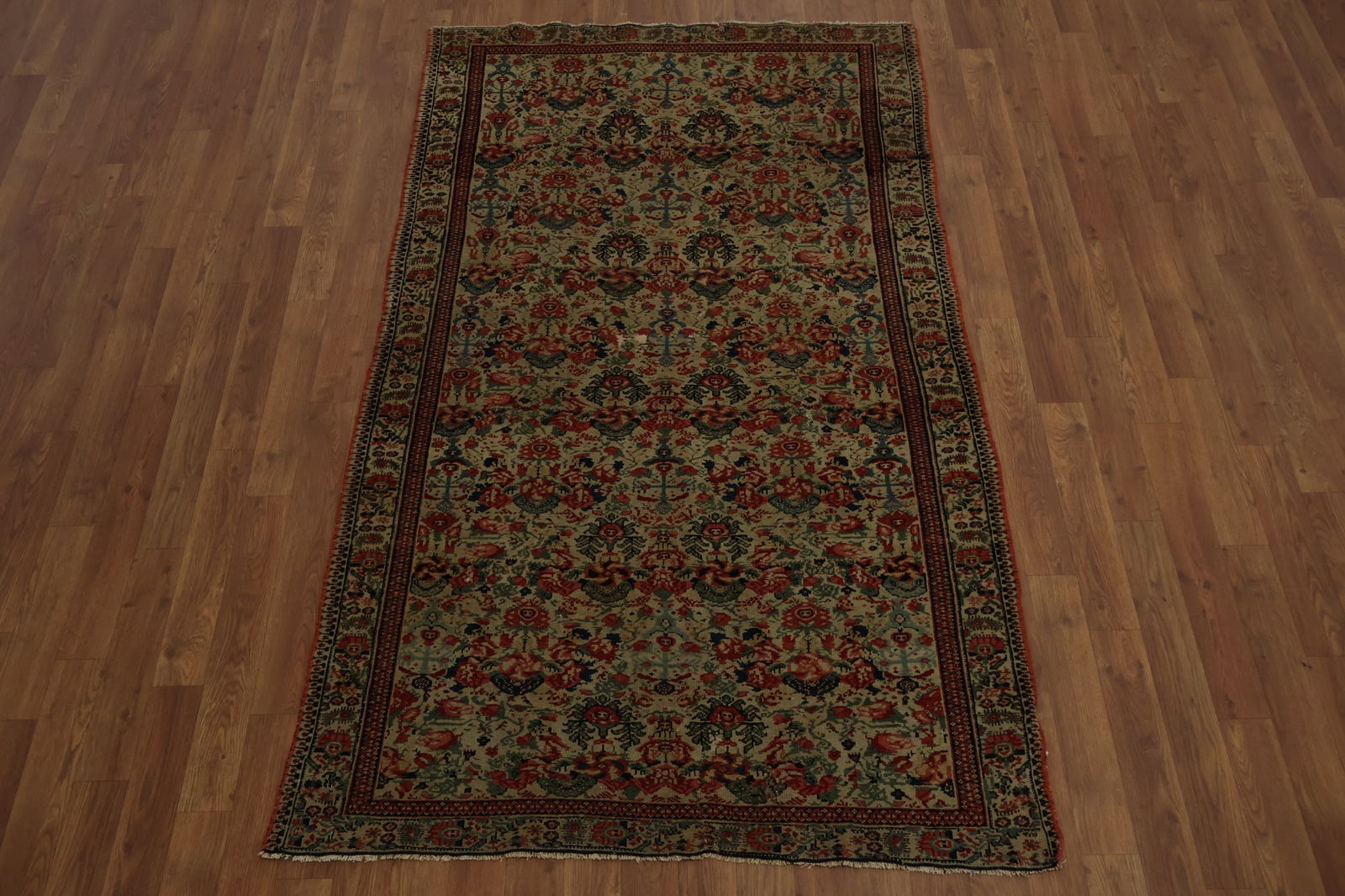 Pre-1900 Antique Senneh Persian Rug 4x6 for Any Living Space Decor - 5