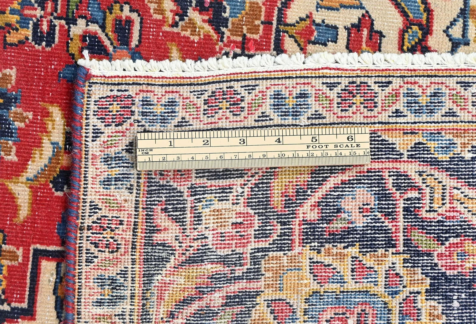 Semi Antique Dark Purple-navy Traditional 9X12 Kashan Persian Oriental Rug - 11