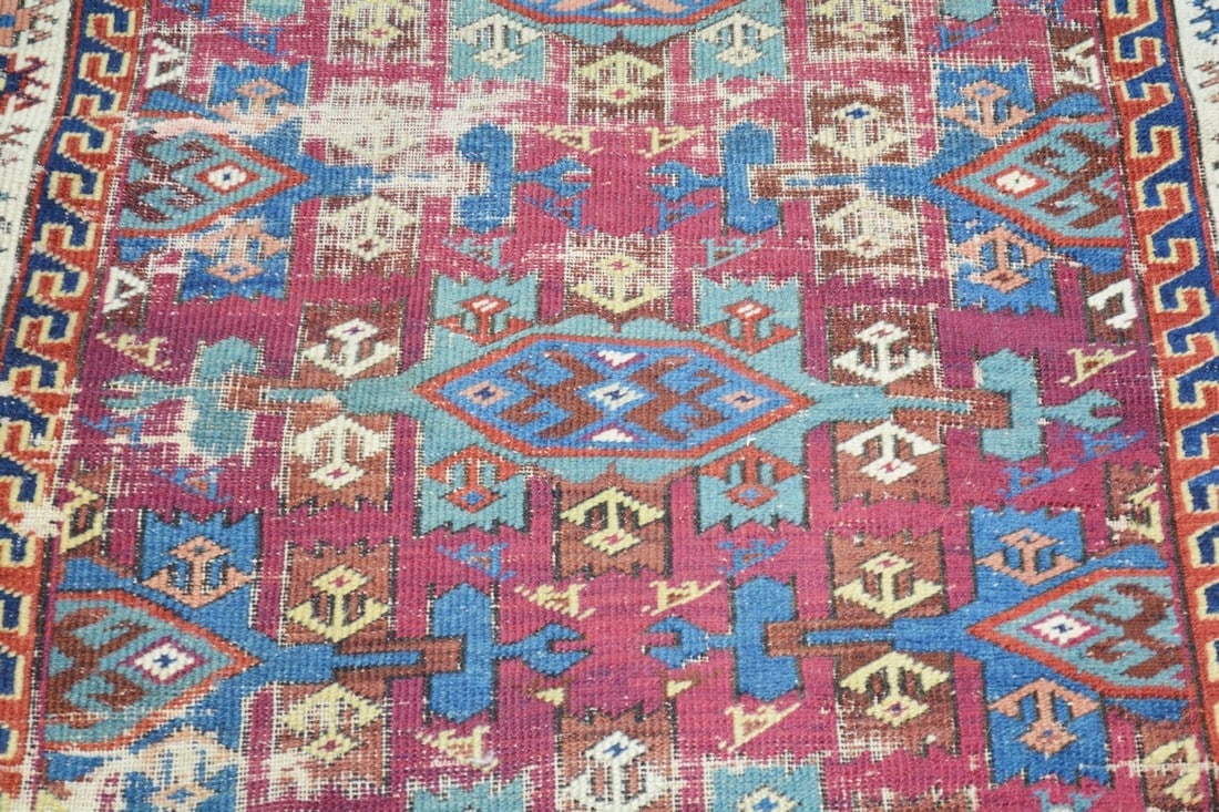 HAND KNOTTED WOOL ANTIQUES RUG - 3